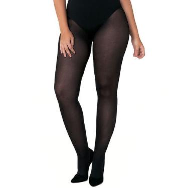 Imagem de Meia Calça Plus Size Trifil W0 6101 Fio 40 Poliamida Opaca, Preto, ES/
