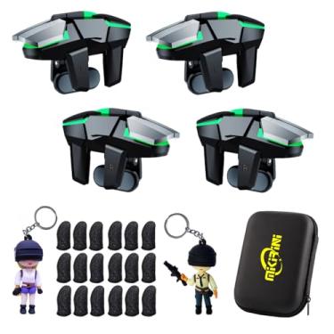 Imagem de 25 in 1 Mobile Phone Controller Combo, 4 Gaming Mobile Phone Game L2R2 Triggers for PUBG/Fortnite/Call of Duty/Rules of Survival, Aim & Fire Trigger for iPhone & Android Phone (Combo)