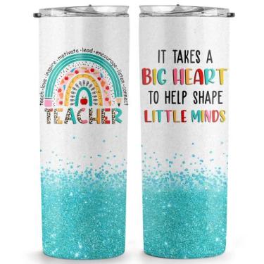 Imagem de Copo TEEBIM Teacher Appreciation 600 ml em aço inoxidável