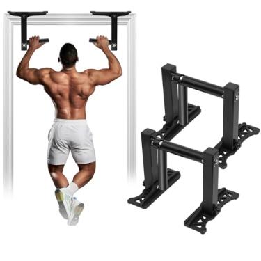 Imagem de Barra de puxar para entrada – Alças de barra de tração portáteis para treinamento de força, equipamento multifuncional de ginástica em casa