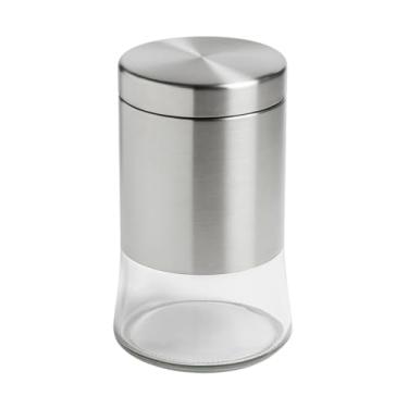 Imagem de Pote de Vidro Com Tampa Inox 1,1L - Kit com 3 Unidades Pote Hermético