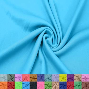 Imagem de Stylish FABRIC Forro interloque 100% poliéster de 152 cm de largura – tecido de malha leve elástico bidirecional da The Yard para vestuário, maternidade, decorações de festa, cortinas, artesanato e