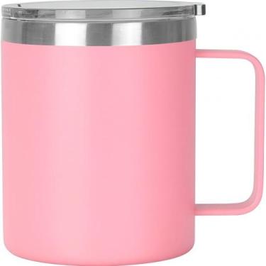 Imagem de Caneca Térmica Inox 360ml Rosa: Café Quente e Cerveja Gelada Já! - Car