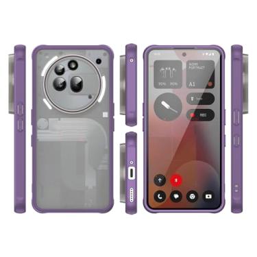 Imagem de Kukoufey Capa compatível com Nothing Phone (3A) Pro, compatível com Nothing Phone 3a Pro A509P capa protetora antiqueda e absorção de choque roxa