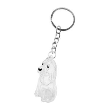 Imagem de Fenteer Chaveiro em formato de cachorro, à prova d'água, coletor de pelos de animais, garrafa para armazenamento de pelos de animais de estimação, Beagle