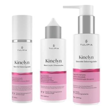 Imagem de Kit Facial Kinelyn Pele Acneica E Oleosa Seborregulador - TULÍPIA COSM