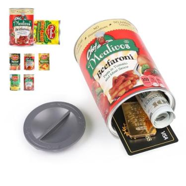 Imagem de Seguro para desvio de latas, perfeito para esconder chave de armazenamento, dinheiro, joias, cartão (1 - macarrão em molho de tomate e carne)