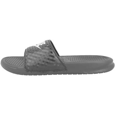 Imagem de Chinelo Nike Benassi Jdi (37.5, Preto Brilho/Branco)