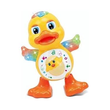 Imagem de Pato Dançarino Brinquedo Infantil Interativo com Música Dança Movimentos e Luzes Estímulo para Bebês e Crianças Linha Premium
