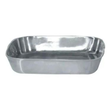 Imagem de Conjunto 20 Formas Assadeiras Tabuleiro Alumínio Polido S/ Alças 28cm 