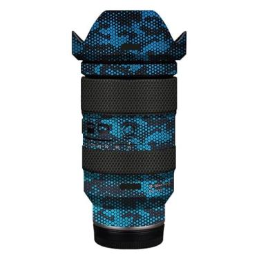 Imagem de 35 150 Película protetora para lente de câmera película protetora adesivo anti-arranhões adequado para Tamron 35-150 mm F2-2.8 adequado para Nikon Mount (azul amba)