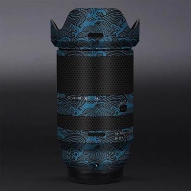 Imagem de Adesivo protetor de câmera de película de vinil para lente para Tamron 18-300 mm F3.5-6.3 adequado para Fuji Mount Acessórios de fotografia 18-300 (azul onda)