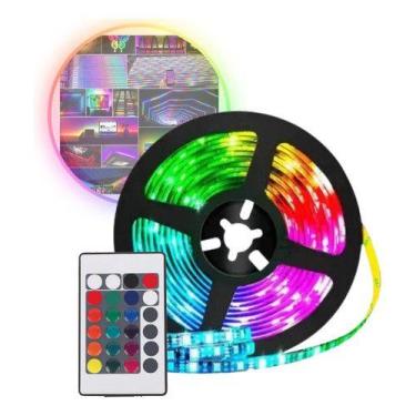 Imagem de Fita Led 5050 Rgb Usb 3m Fundo Tv E Pc C/ Controle Oferta - IMPORTADO,