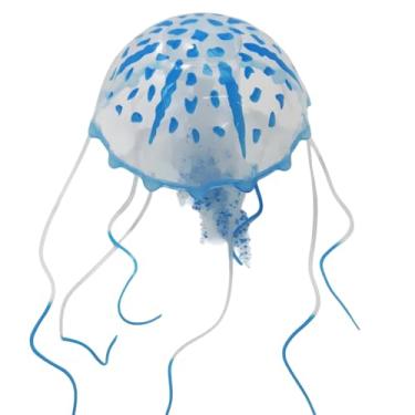 Imagem de Enfeite Água Viva Glowing Azul Neon 20cm Ys-1501mb Maxxi