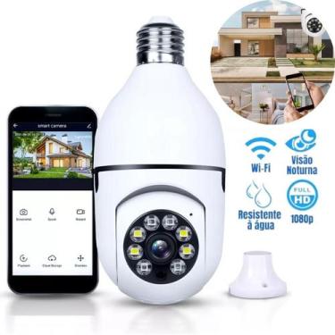 Imagem de Câmera Lâmpada Wi-Fi 360 Com Conexão Wi-Fi Instalação Rápida - Lippin