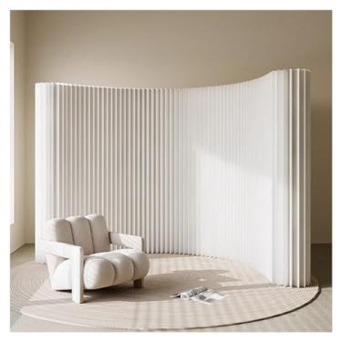 Imagem de Biombos e Divisórias Painel Divisor De Ambiente Portátil Dobrável, Tela Divisória De Privacidade, Divisória De Parede Flexível E Escalável Para Sala De Estar, Quarto, Escritório, Separação(500x190 cm/