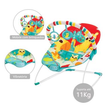 Imagem de Cadeira de Descanso Infantil Vibratória Carnaval Mastela Até 11 kg, Ve