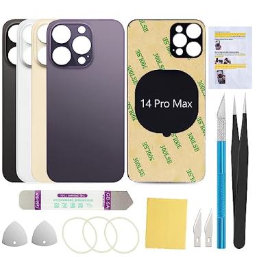 Imagem de UooFide Substituição da capa de vidro da tela traseira compatível com iPhone 14 Pro Max 6,7 polegadas todas as operadoras (roxo escuro)