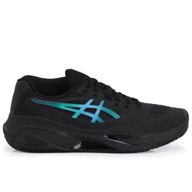 Imagem de Tênis Asics Gel Resolution X - Clay Saibro - Night Preto e Azul Metal