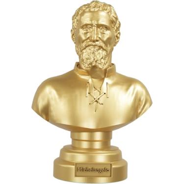 Imagem de Estátua Busto Michelangelo di Lodovico Buonarroti (Cor Ouro)