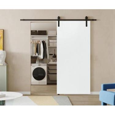 Imagem de Porta Celeiro de Correr Branco Prime - Vanin Portas e Janelas, 210x80