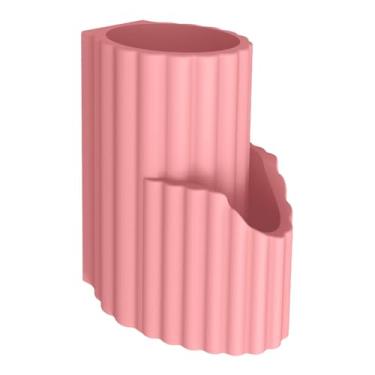 Imagem de predolo Suporte para protetor labial automotivo, prático, multifuncional, elegante, para armazenamento de protetor labial, com suporte para óculos de sol, Rosa