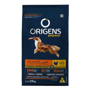 Imagem de Origens Ração Seca Energy Para Cães Adultos Sabor Frango 15Kg