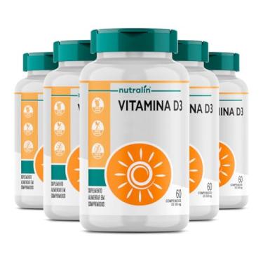 Imagem de Vitamina D.3.. Nutralín Colecalciferol 60 Comprimidos 5un