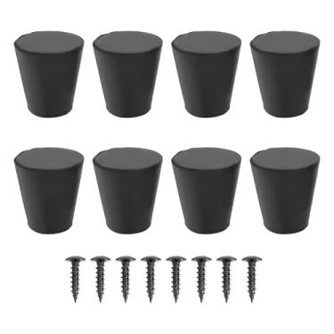 Imagem de Jectse Pés de Isolamento de Alto -falante 8pcs de Borracha Anti -vibração Stand Pés Absorventes para o Amplificador Giratable DVD CD DVD Players, Feitos de Material de Borracha Premium