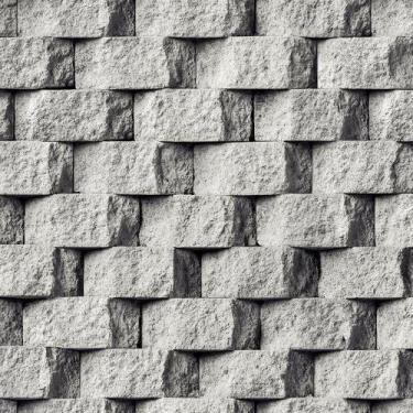 Imagem de Papel de Parede Essencial - Ess1059 B Tijolinho Cinza - Rolo Fechado d