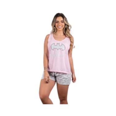 Imagem de Pijama adulto feminino curto verão baby doll heróina batgirl - Nannami