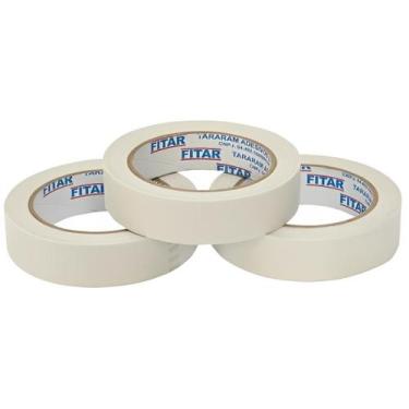 Imagem de Pacote com 12 Fitas Crepe 18mm x 45m - Fitar