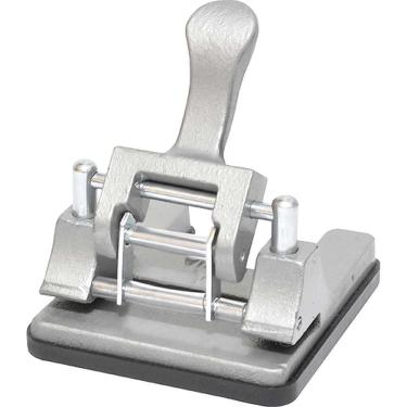 Imagem de Perfurador De Papel Ferro Fundido Para 30 Fls. Cinza