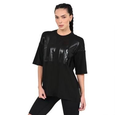 Imagem de Camiseta Over Olympikus Feminina, Preto, P