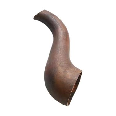 Imagem de SiaBiced Bico de reposição para chaleira de cobre, bico longo e curvo com apito, metal, fácil instalação, acessórios para cozinha doméstica, 9x3 Cm