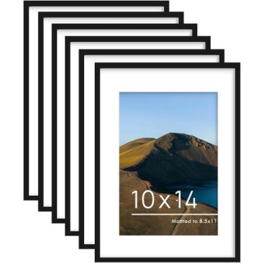 Imagem de Porta-retratos PEALSN 10x14cm, conjunto de 6 para decoração de parede,