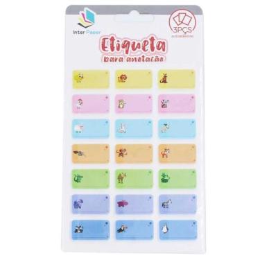 Imagem de Etiquetas à prova d'água para identificação de material escolar - INTE