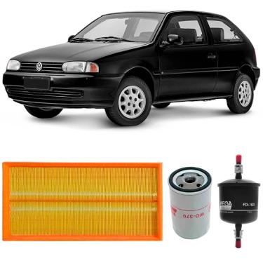 Imagem de Kit Filtro Ar Óleo Combustível Gol 1.6 8v 97 A 2002 Gasolina