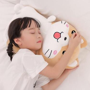 Imagem de 15,7" Hamster Stuffed Animal Pelúcia Brinquedo, Corpo de Anime Bonito 