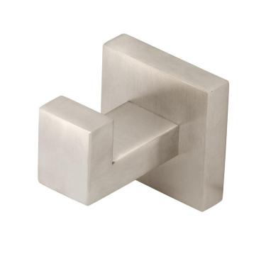 Imagem de Porta Toalha Cabide Banheiro Quadrado Inox Escovado Metal