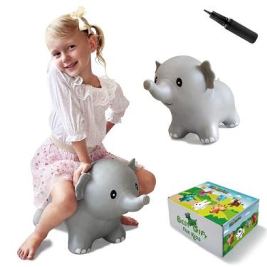 Imagem de Bouncy Horse HotMax inflável para bebês ou crianças, cinza