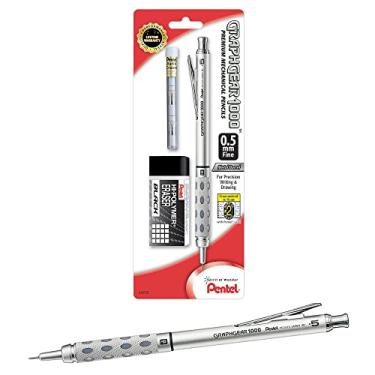 Imagem de Pentel Lapiseira GraphGear 1000 (0,5 mm), refil de borracha, pacote com 1 (PG1015EBP)