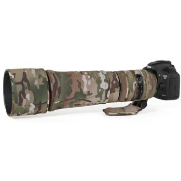 Imagem de CHASING BIRDS Revestimento impermeável de camuflagem de lente para TAMRON SP 150-600 mm F5-6.3 Di VC USD A011 capa protetora de lente à prova de chuva versão IV (camuflagem do deserto)
