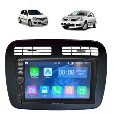 Imagem de Kit Multimídia Clio 1998 / 2016 7 Pol Carplay AndroidAuto USB BT - Fir