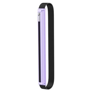 Imagem de MoKo Capa compatível com Apple Pencil Pro, USB-C, 1ª/2ª geração, bolsa Stylus Pencil de couro PU com zíper com faixa elástica para tablet de 24,6 a 32,8 cm, roxo taro
