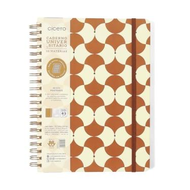 Imagem de CADERNO ESPIRAL BOSSA NOVA PAUTADO 20X28 BOEMIA CARAMELO 10 MATERIAS 160 FLS
