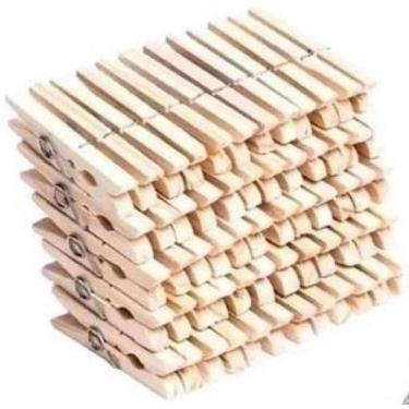 Imagem de Prendedor Pregador Roupas Madeira Para Varal 1440 Unidades