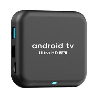 Imagem de Caixa De TV Android 14 Ultra HD 8K RK3518 Controle Por Voz WiFi 6 BT 5