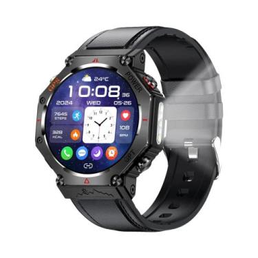 Imagem de Relógio Inteligente Militar Masculino Com GPS, Bússola, Lanterna, À Pr