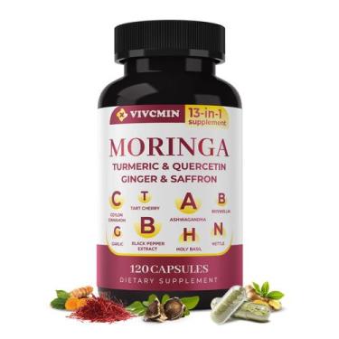 Imagem de Suplemento vicmin Moringa Leaf Powder Capsules 120 unidades - vivcmin